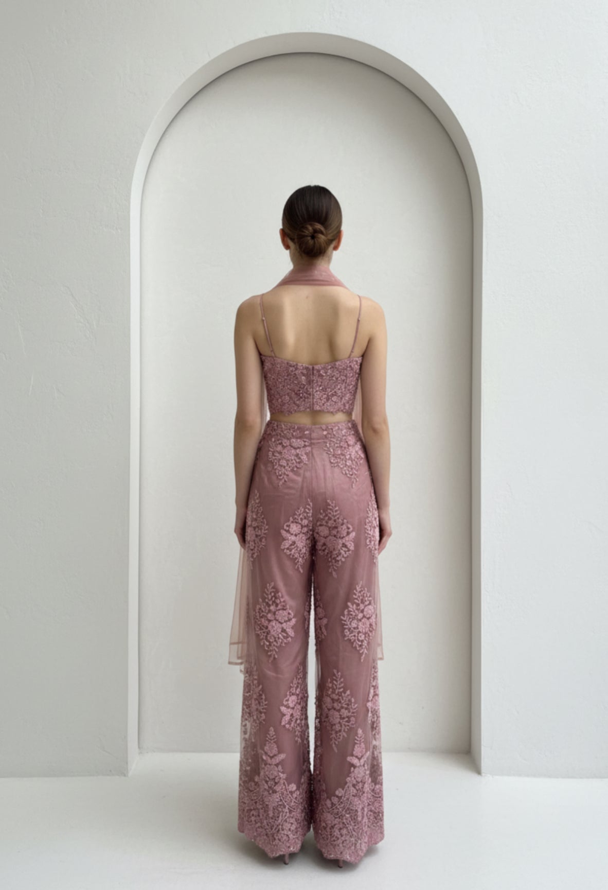 Indo-western crop top sharara set