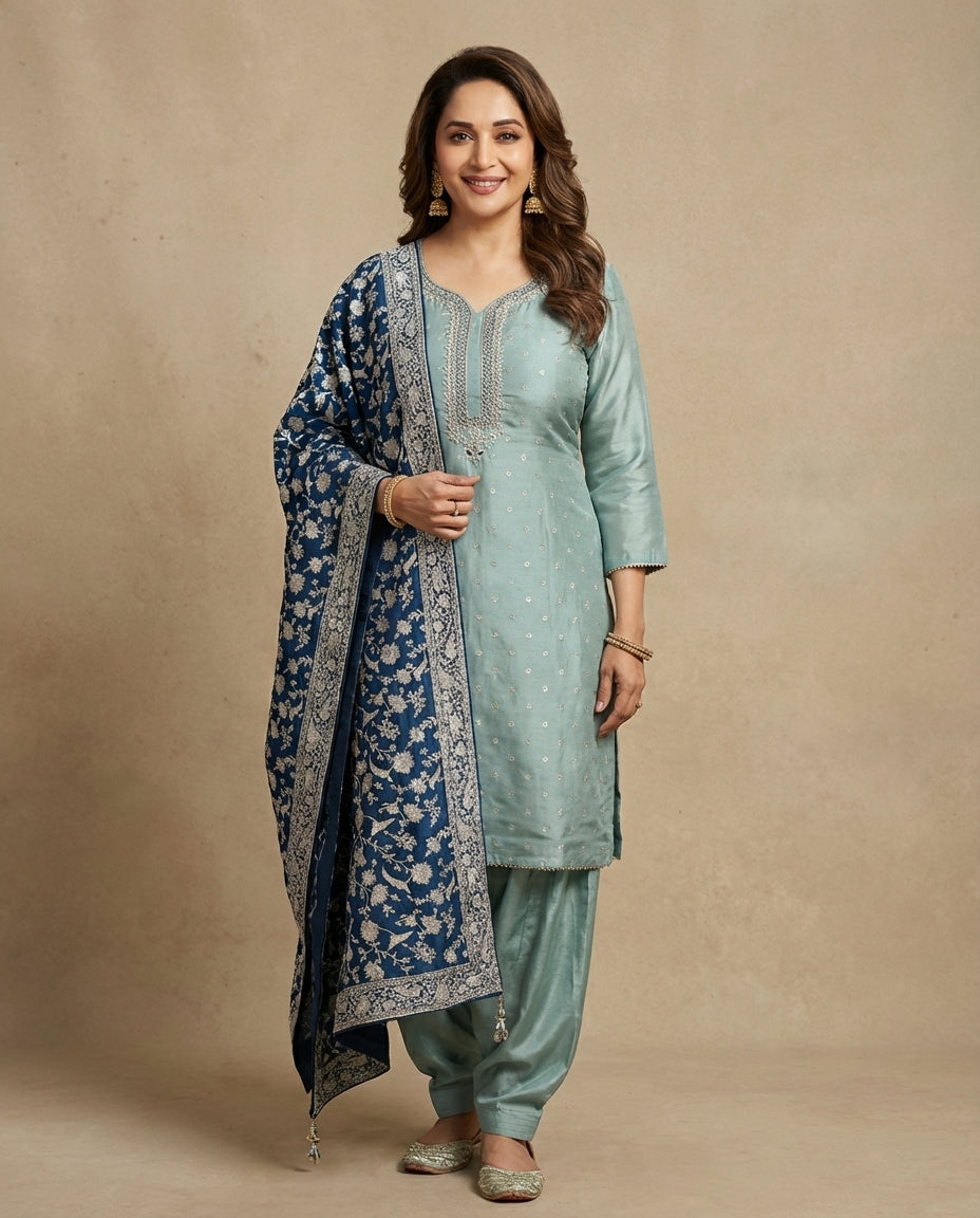 Stitched Ethnic Suit Set