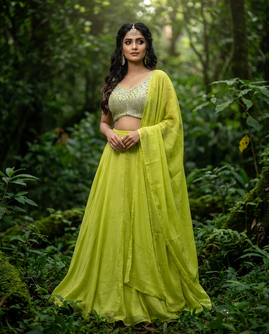Semi Formal Embellished Lehenga Set