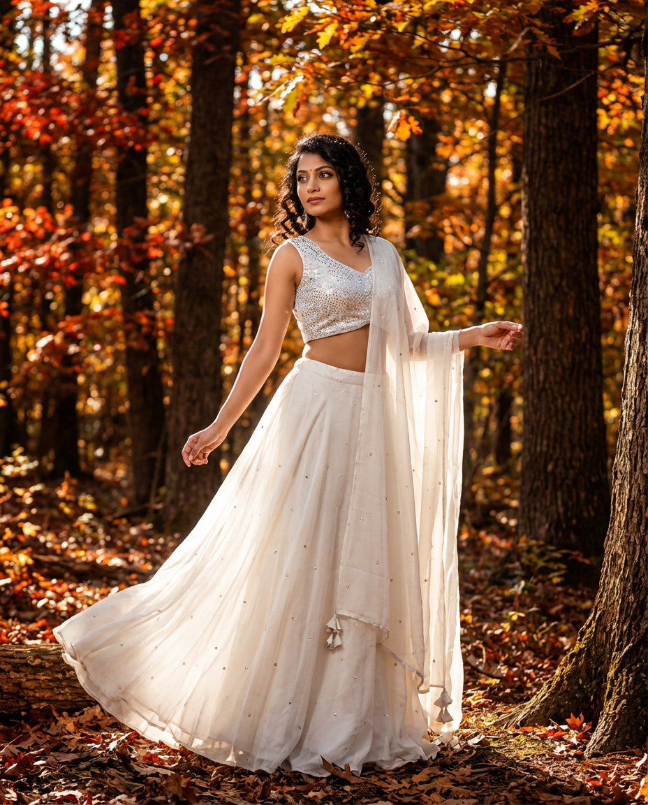 Semi Formal Embellished Lehenga Set