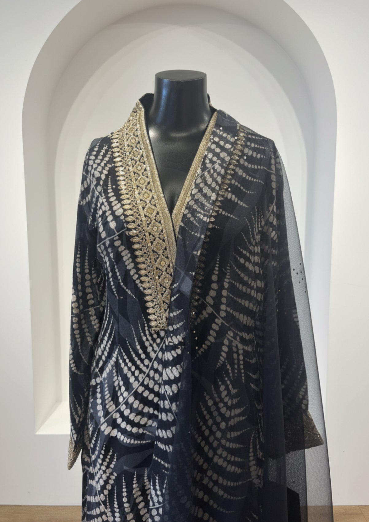 Beautiful Black Gharara Suit