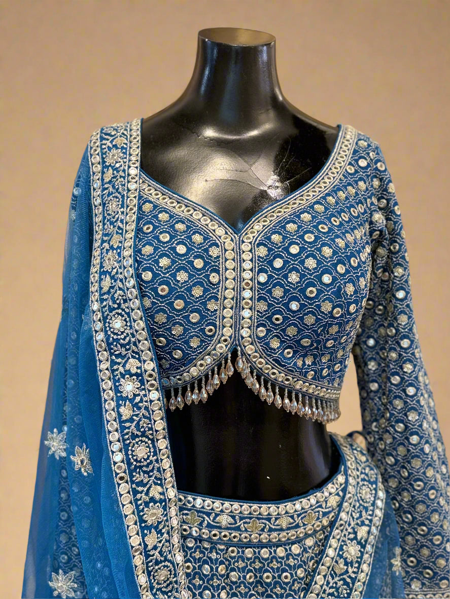 Royal blue Lehenga Set