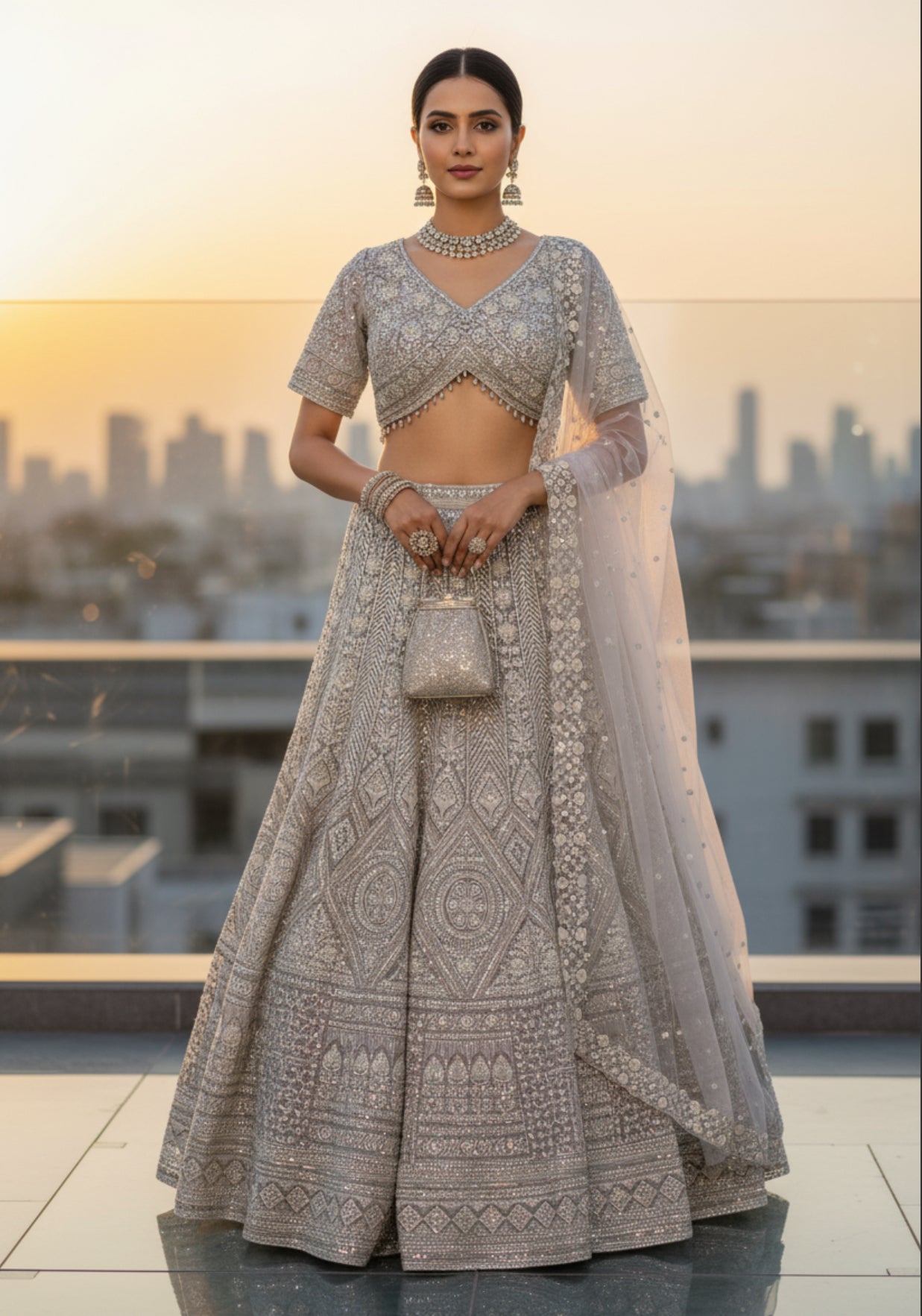 Embroidered Lehenga Set