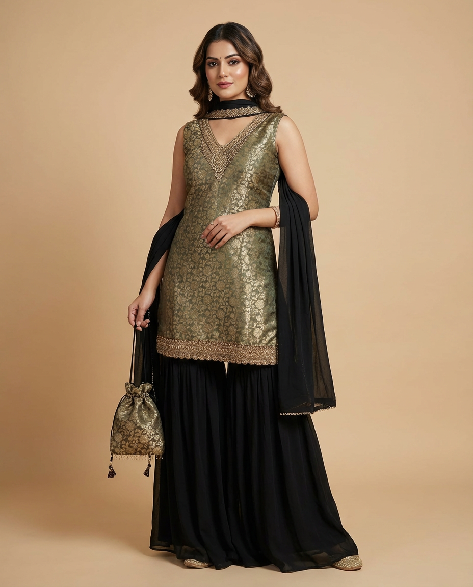 Sophisticated Sharara Set
