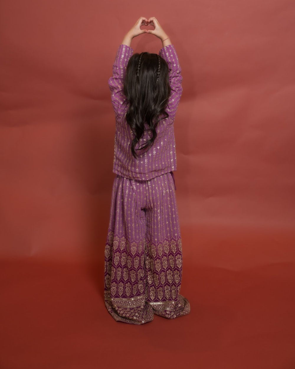 Lilac Dream Kids Sharara Set