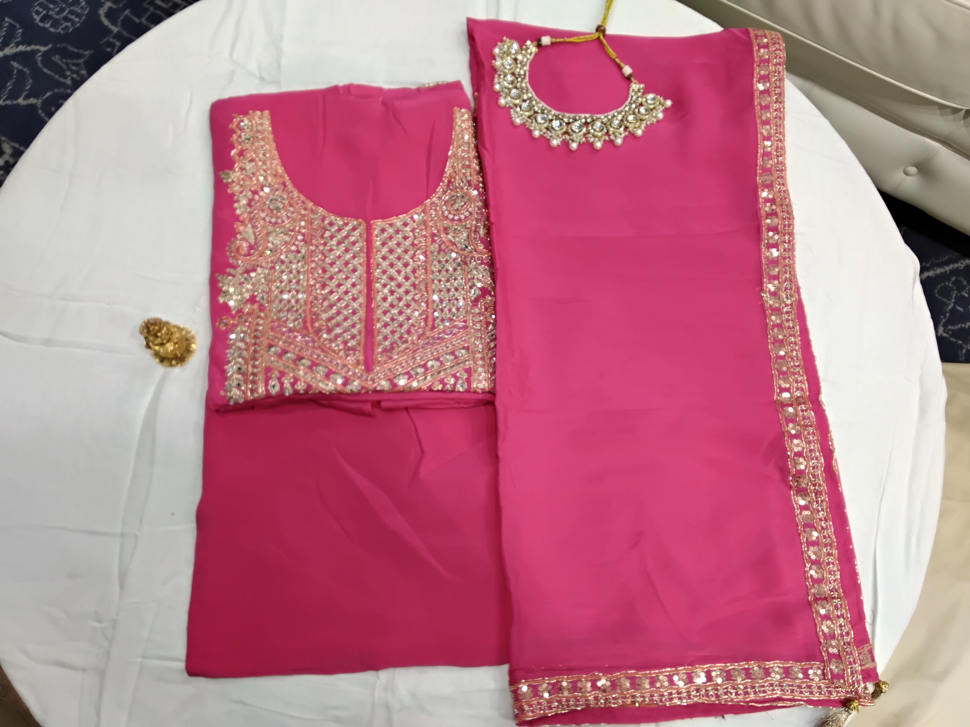 Embroidered Unstitched Suit