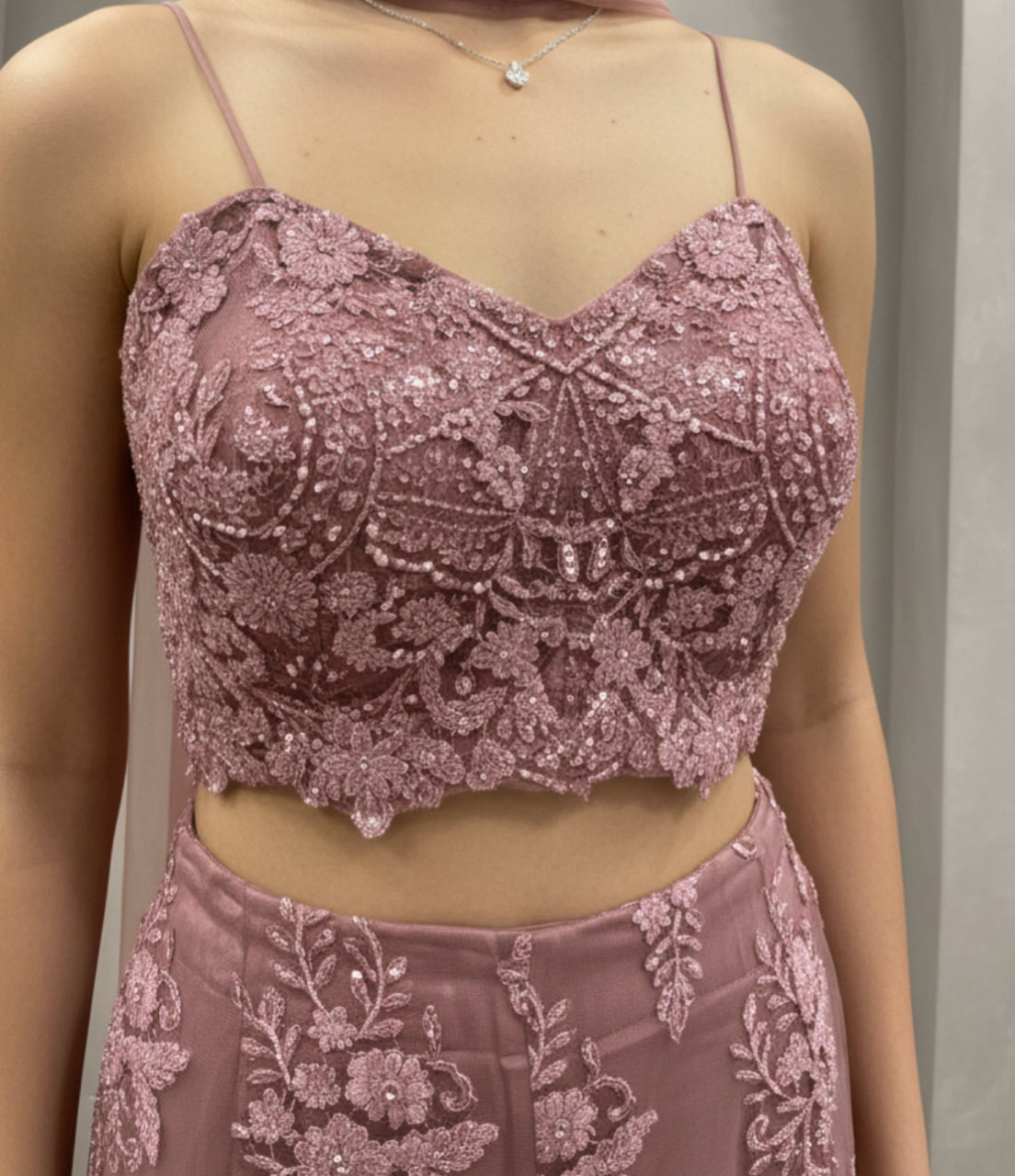 Indo-western crop top sharara set