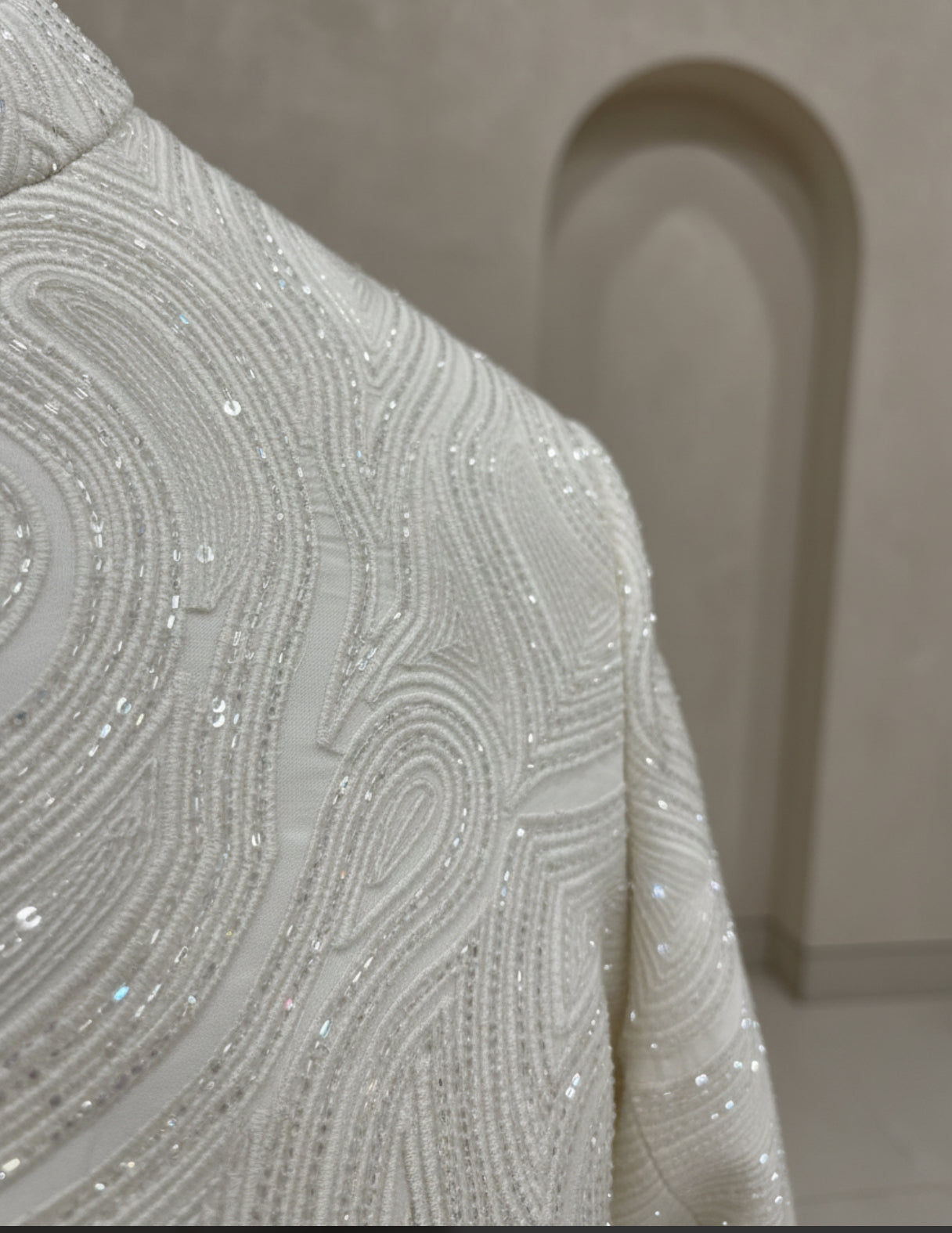 Ivory Embroidered Sherwani