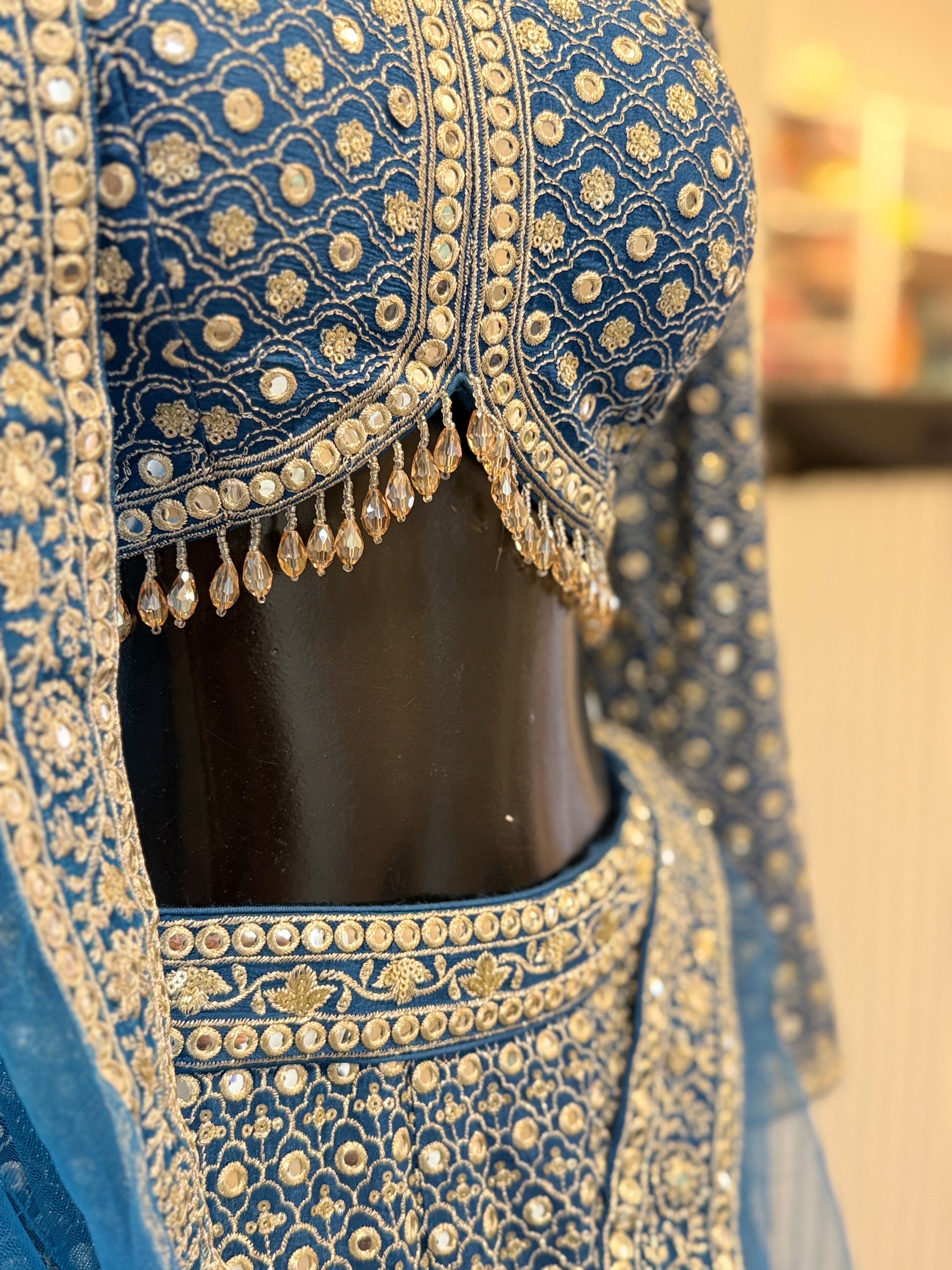 Royal blue Lehenga Set