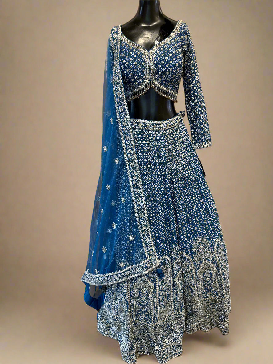 Royal blue Lehenga Set