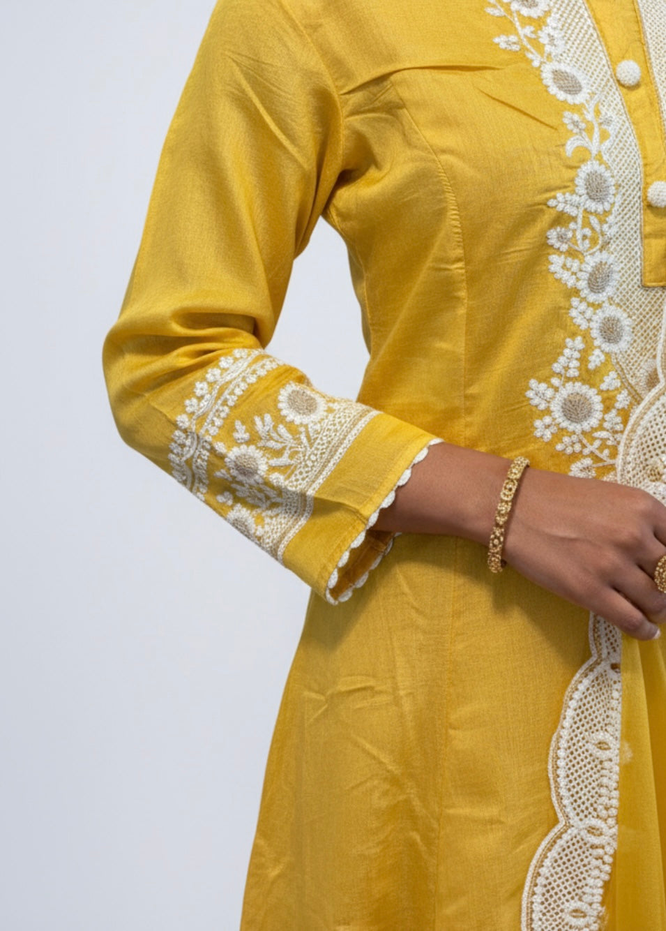 Mustard Yellow Formal Salwar suit