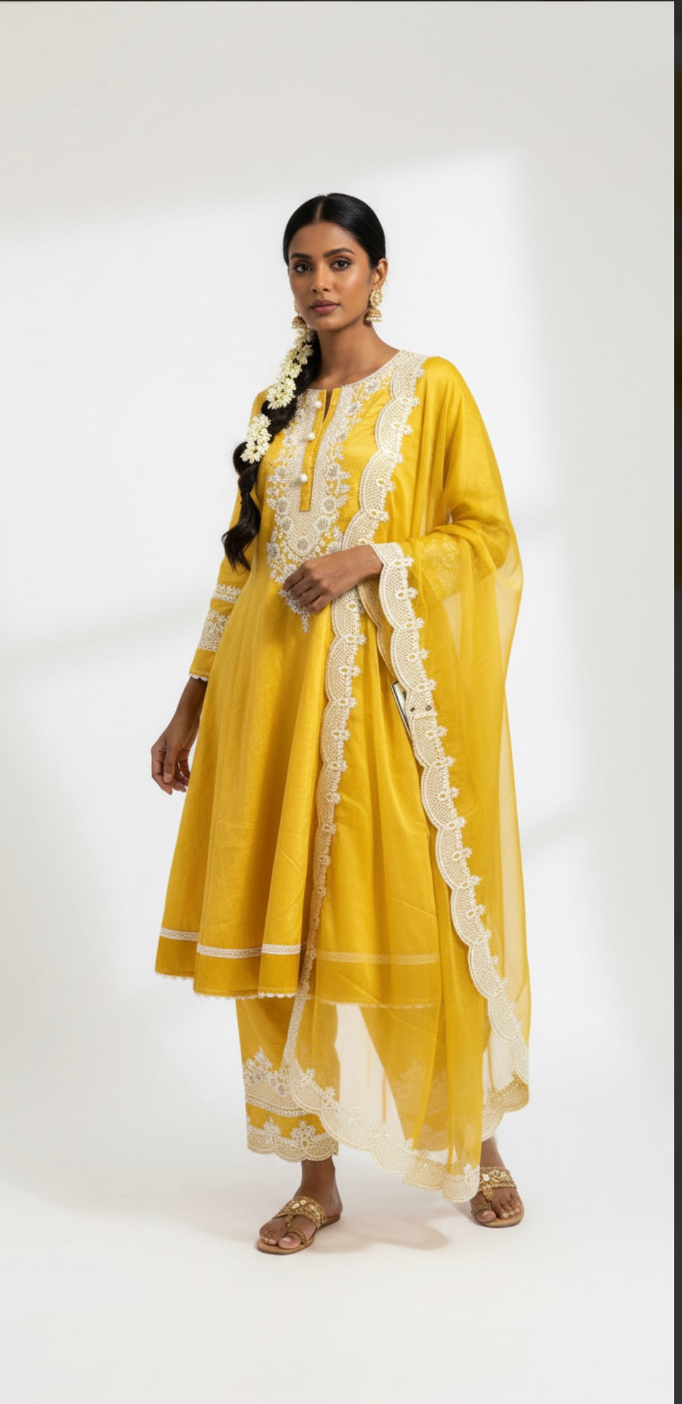 Mustard Yellow Formal Salwar suit