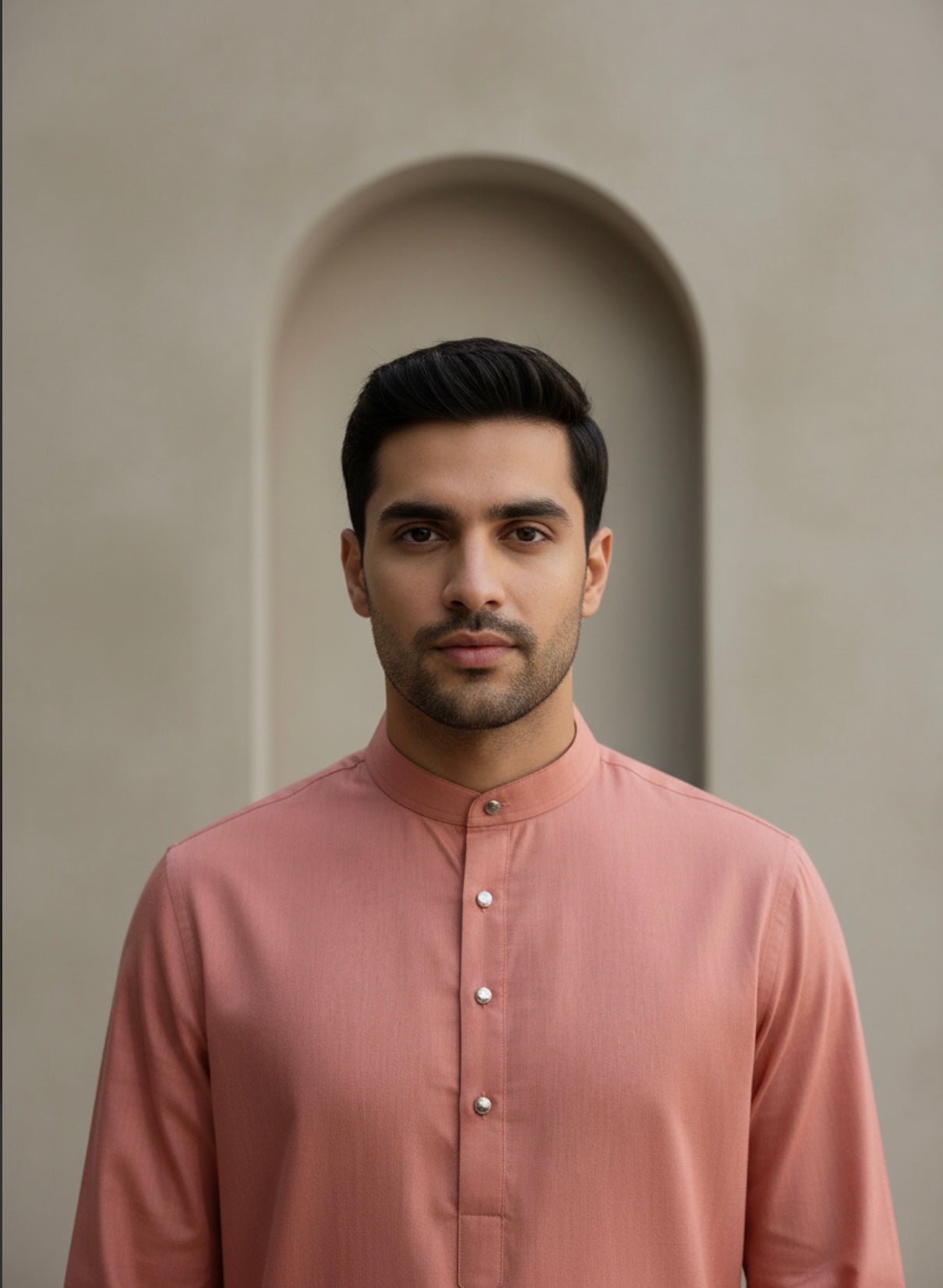 Men's Peach Kurta Pajama