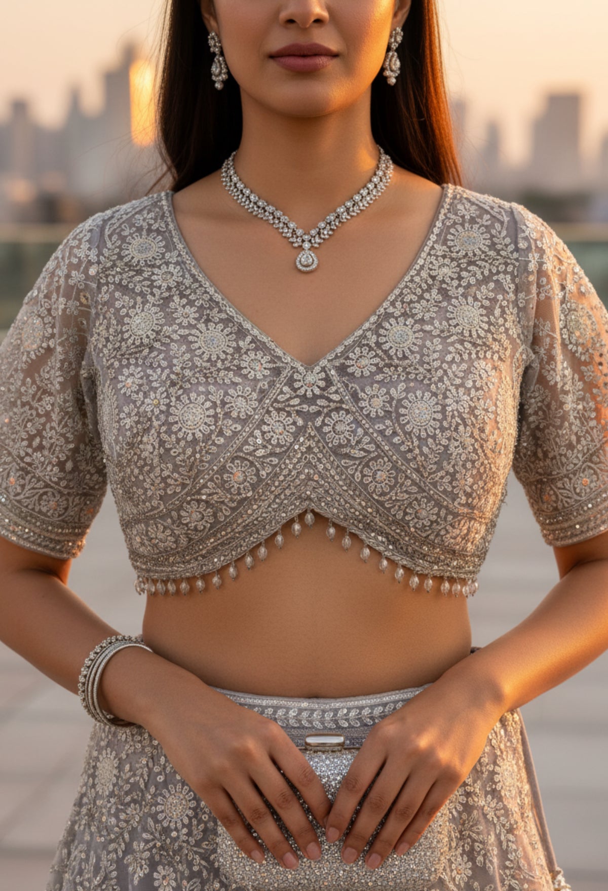 Embroidered Lehenga Set