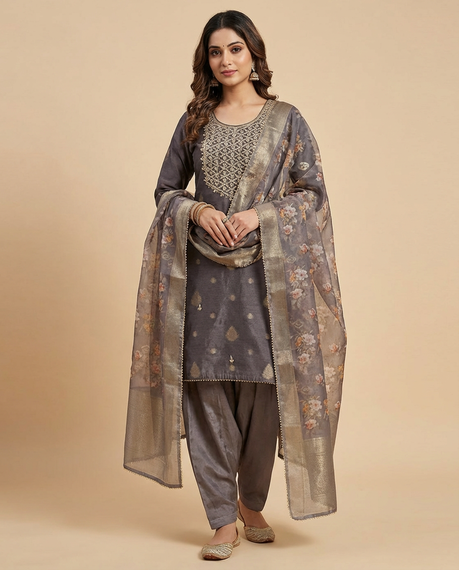 Grey Salwar Suit