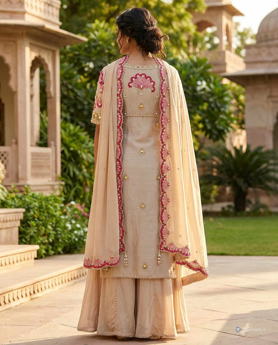 PDP Inspired Suit In Organza