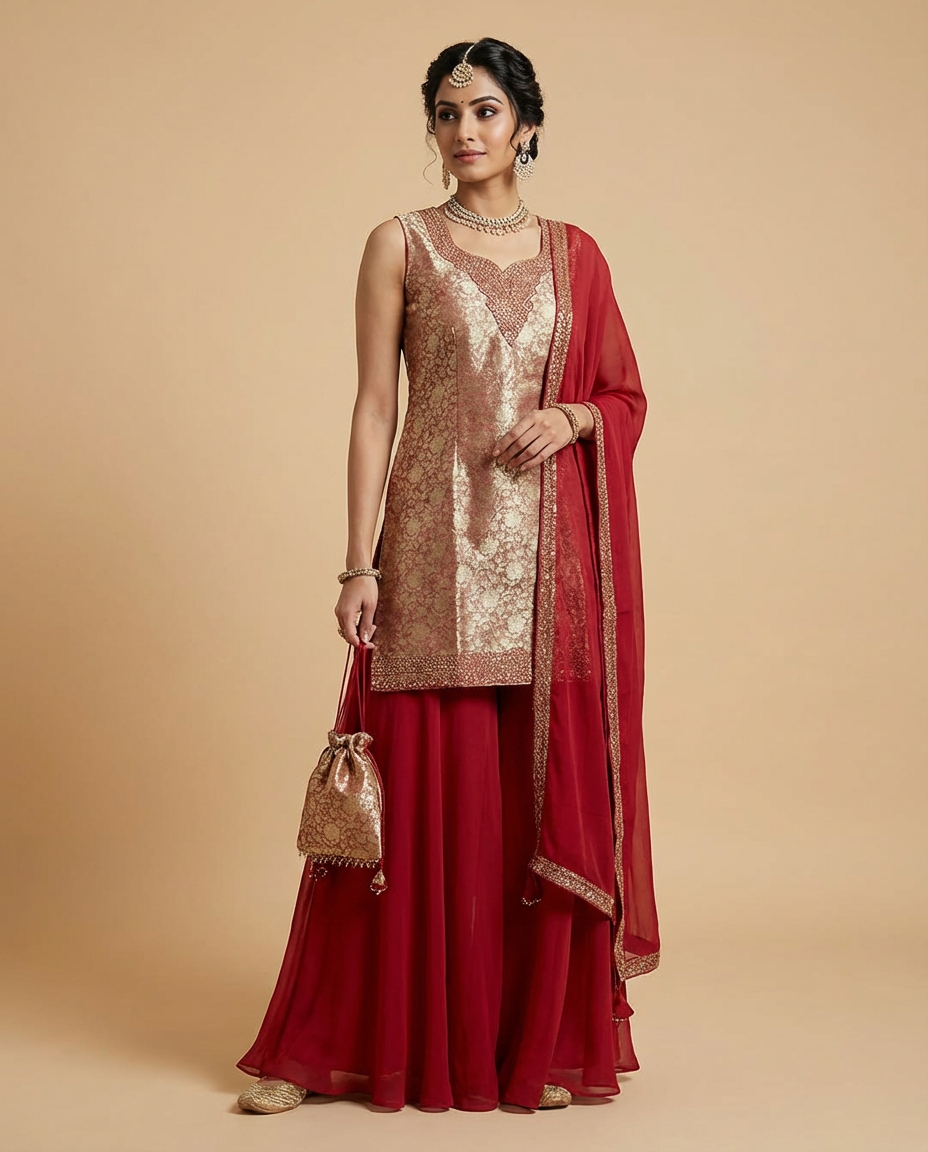 Sophisticated Sharara Set
